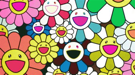 takashi murakami flower gif.